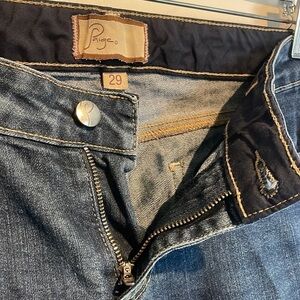 PAIGE Peg Straight low rise jeans size 29